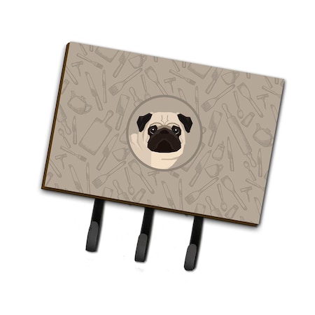 Carolines Treasures Pug in the Kitchen Leash or Key Holder CK2204TH68